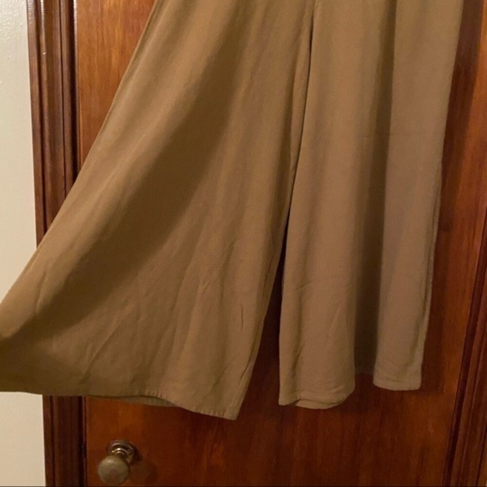See by Chloe Pants Cinnamon Brown Wide Leg Cropped Culotte Minimalist Chic 38 - Picture 3 of 12